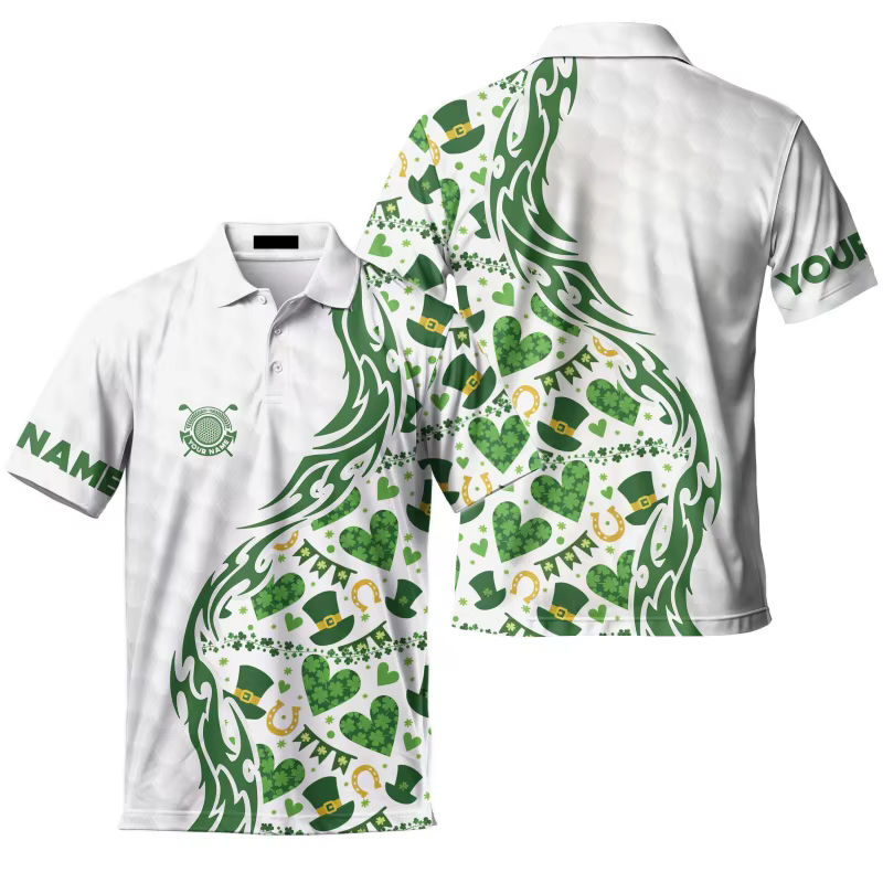 Polo à motif de la Saint-Patrick pour hommes