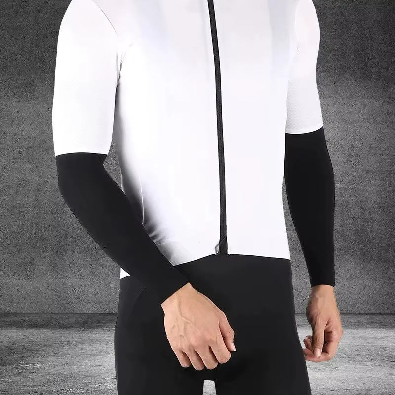 Manchons de bras de sport en soie glacée