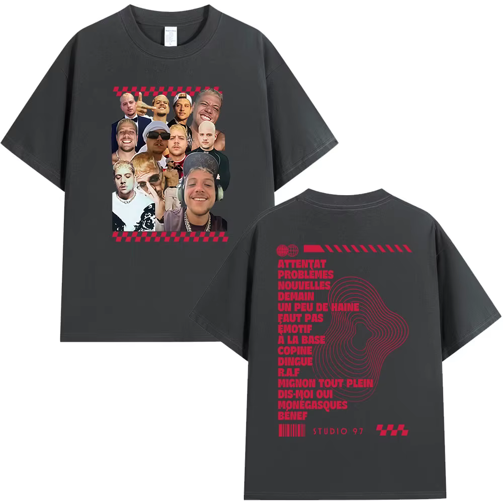 Rappeur Plk Portrait graphique T-shirt hommes femmes vêtements mode Hip Hop T-shirts décontracté coton manches courtes