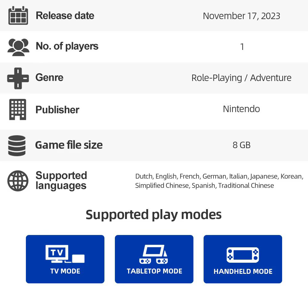 Nintendo Switch Jeu Offres-Super Mario RPG-Jeux Cartouche physique Carte Support TV Table Mode de poche