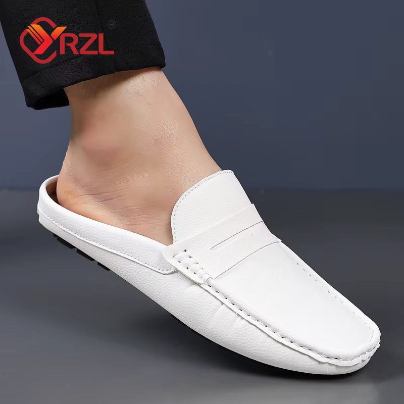 Mocassins d'été en cuir PU pour homme
