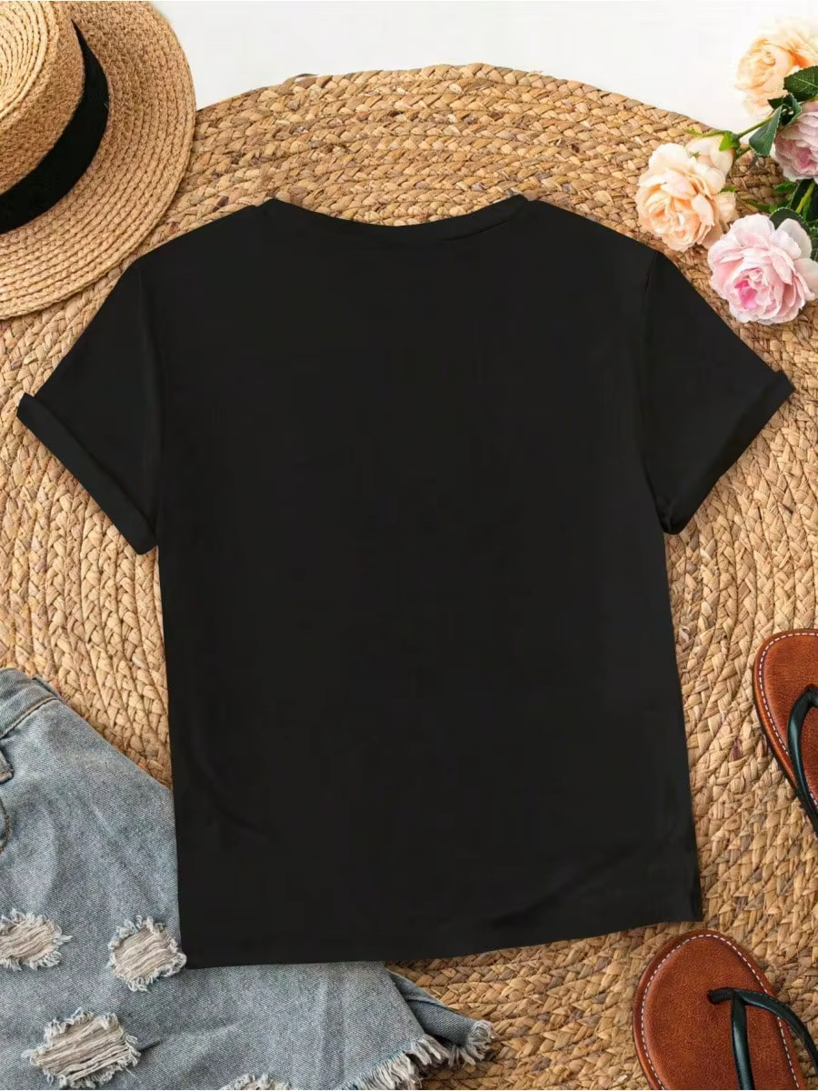 Blanc garçon de l'année chemise hommes femmes surdimensionné été coton imprimé à manches courtes T-shirt rétro
