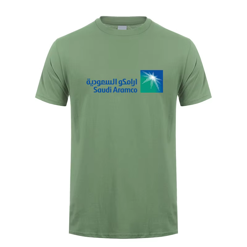 Saudi Aramco T Shirt Hommes Coton Économie À Manches Courtes Cadeau Unisexe Y-Tee Homme Vêtements LH-581