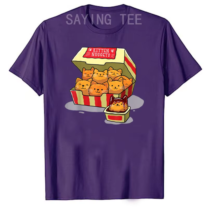 T-shirt jetable de pépites de chaton