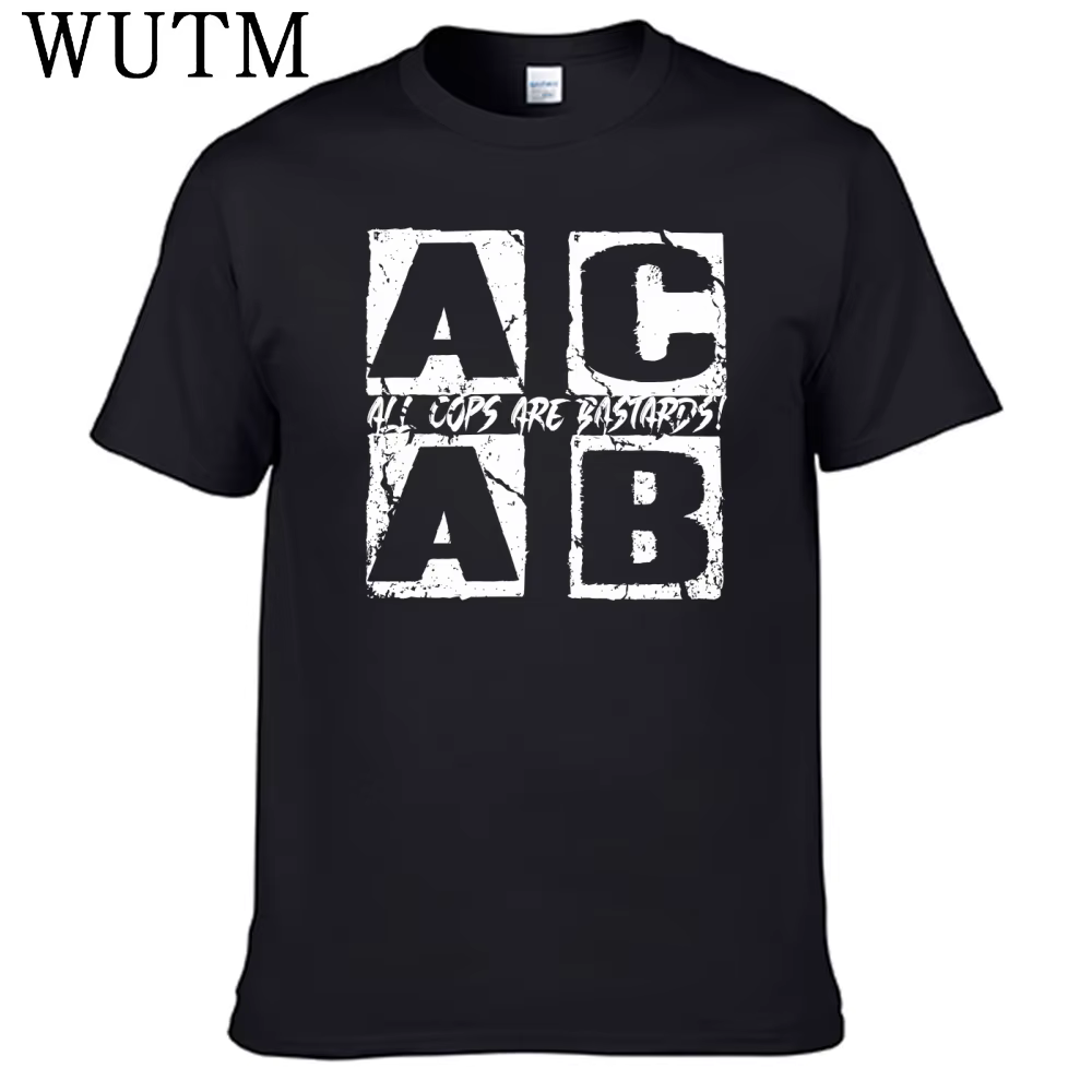 Nouveau Francfort Acab t-shirt 100% coton hommes chemise