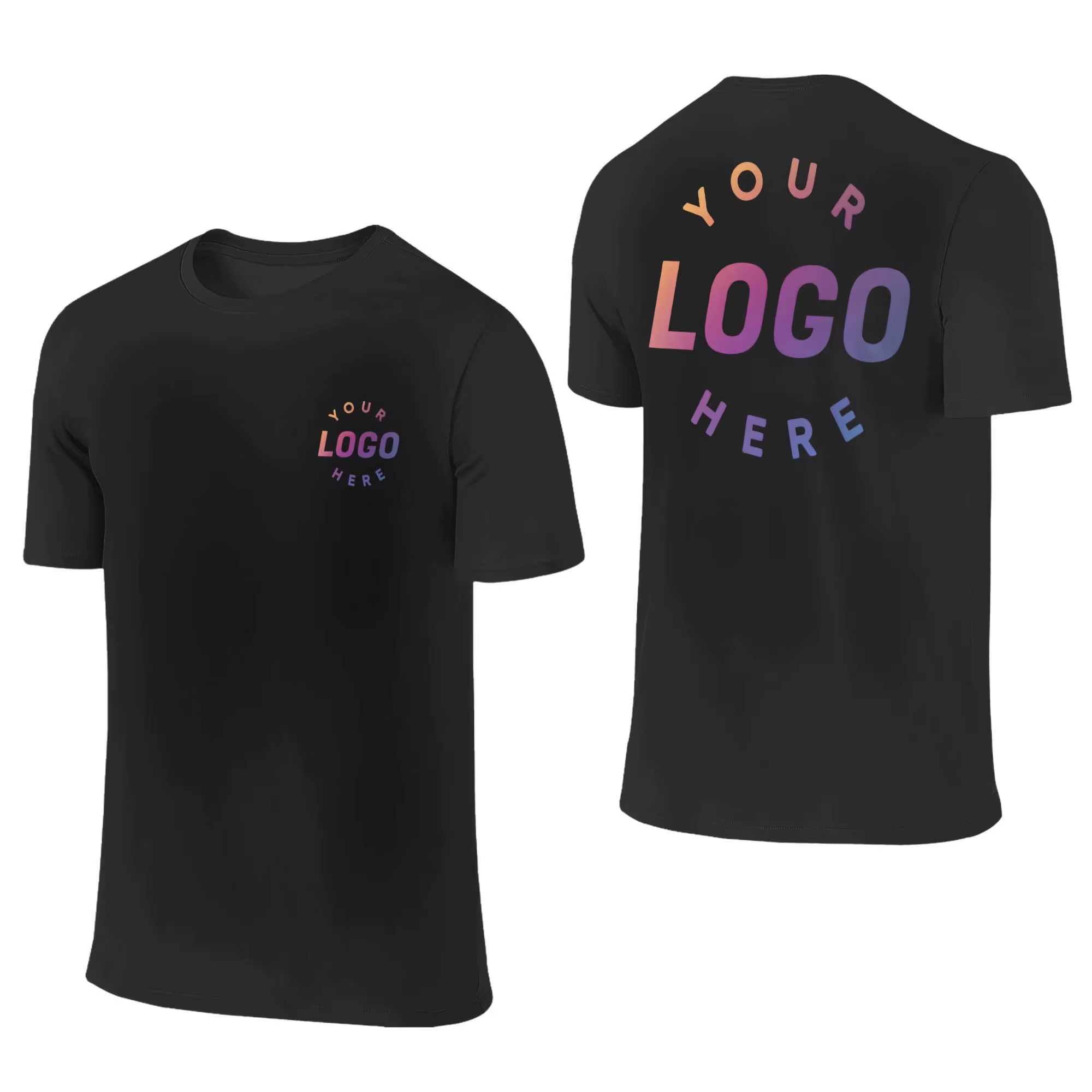 T-shirt personnalisé avec logo pour homme, en pur coton, conception DIY, T-shirt à manches courtes, coupe ample