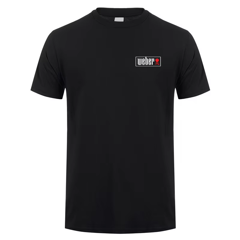 T-shirt manches courtes Weber pour hommes, décontracté, cool, barbecue, été