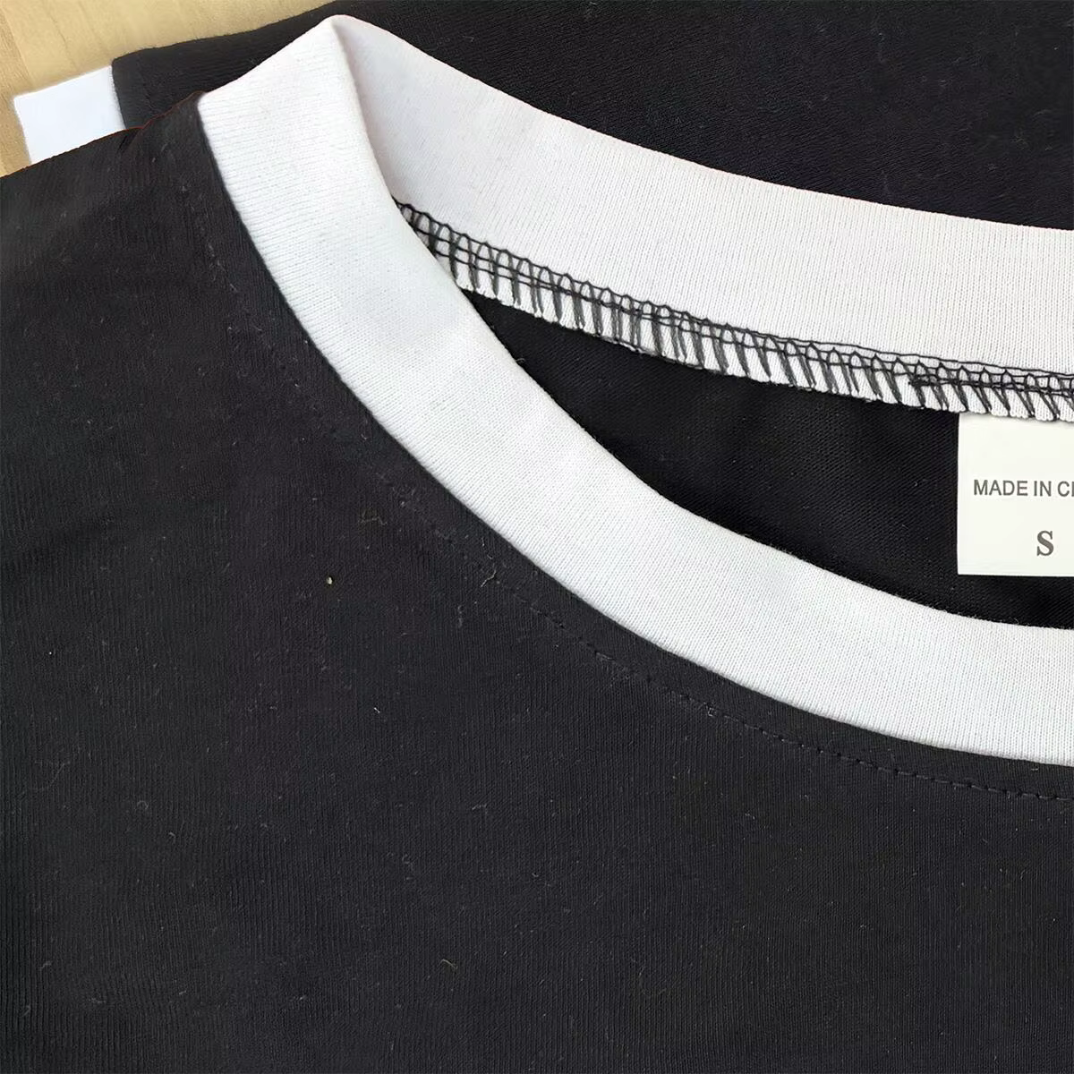 T-shirt vierge pour homme en pur coton de haute qualité