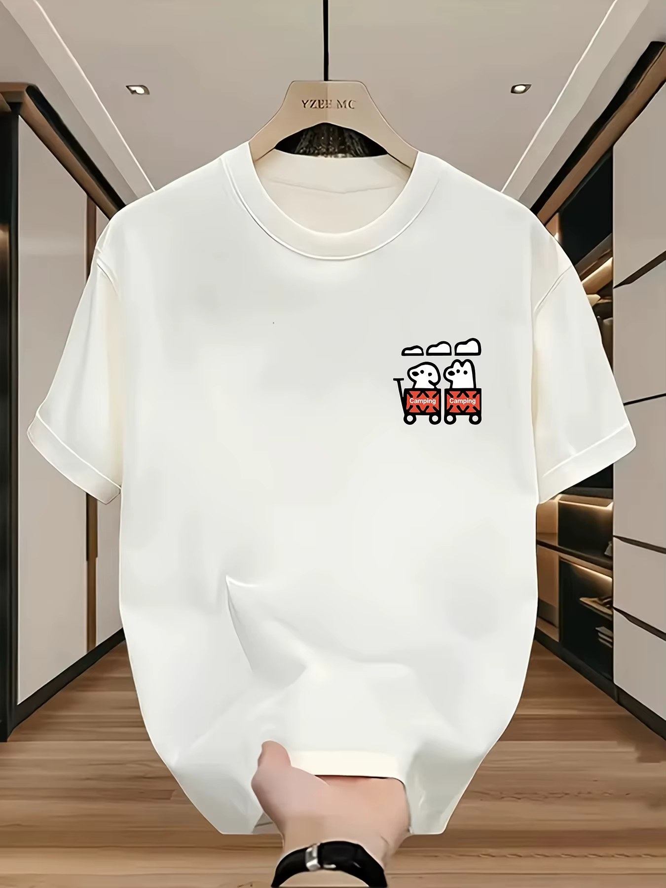 T-shirt graphique mignon pour homme