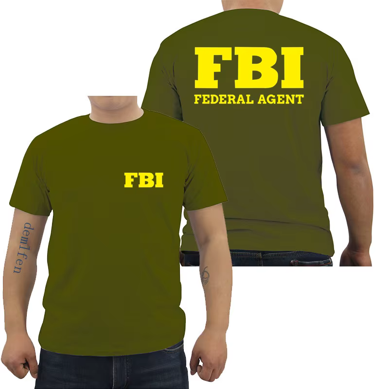 Agent fédéral Bureau investigation FBI T-shirt hommes