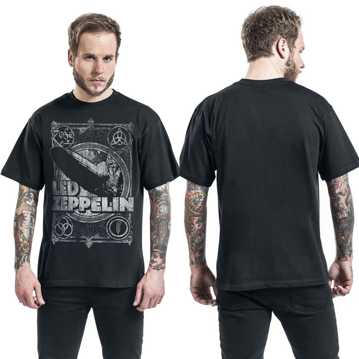 T-shirt en coton avec graphisme Led Zeppelin
