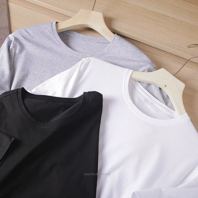 T-shirt noir en coton pour hommes, style à la mode, taille européenne, 343