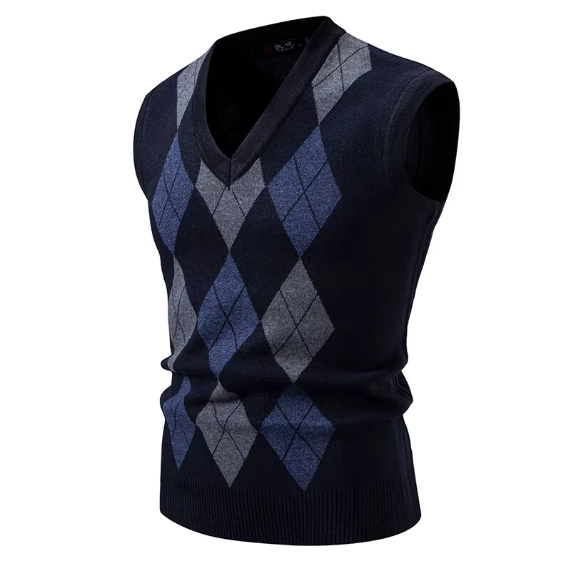 Gilets en tricot sans manches pour hommes