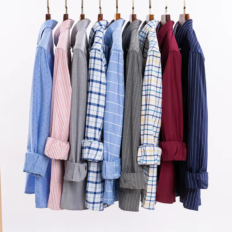 Chemises décontractées 100 % coton Oxford pour hommes