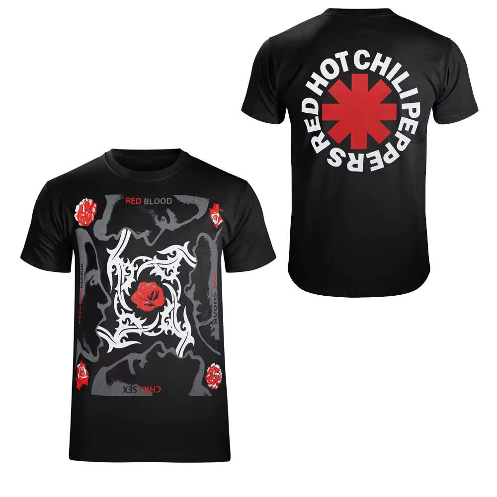 Red Hot Chili Peppers - T-shirt à manches courtes style streetwear américain pour hommes et femmes