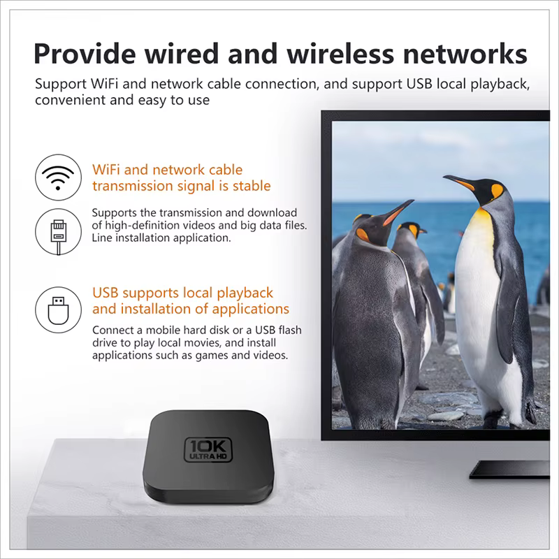 Boîtier TV intelligent Velec Android 14