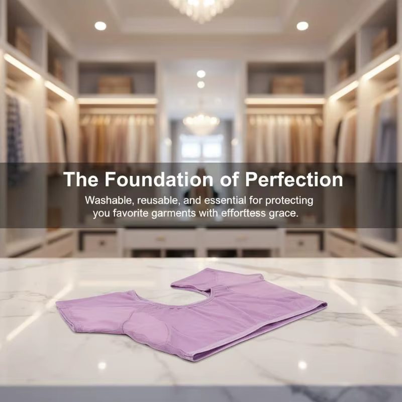 T-shirt en maille absorbant la transpiration pour femmes, avec coussinets transparents sous les aisselles, pour le travail quotidien, le sport et les activités de plein air, confortable