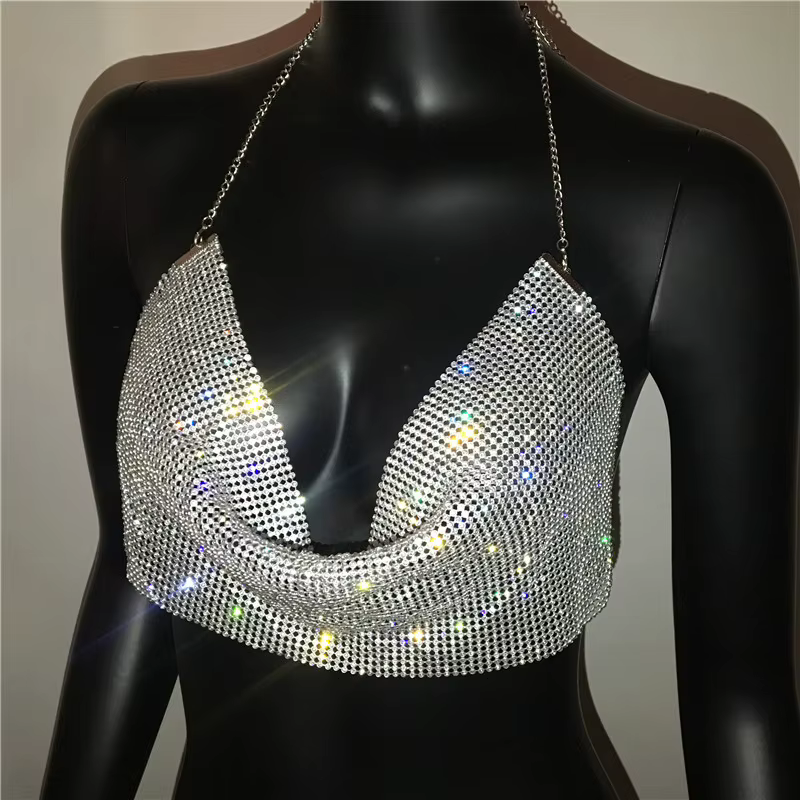 Camisole dos nu à col en V profond pour femme