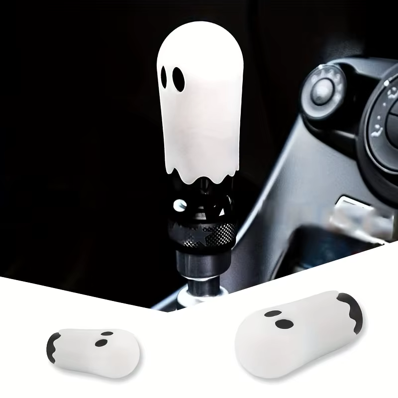 Tête de changement de vitesse de voiture Tête de changement de vitesse fantôme sur le thème d'Halloween pour la modification de la voiture. Poignée de changement de vitesse de course personnalisée et