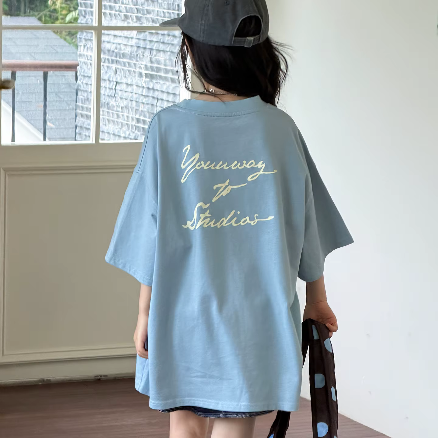 T-shirt à manches courtes pour filles du collège - Haut
