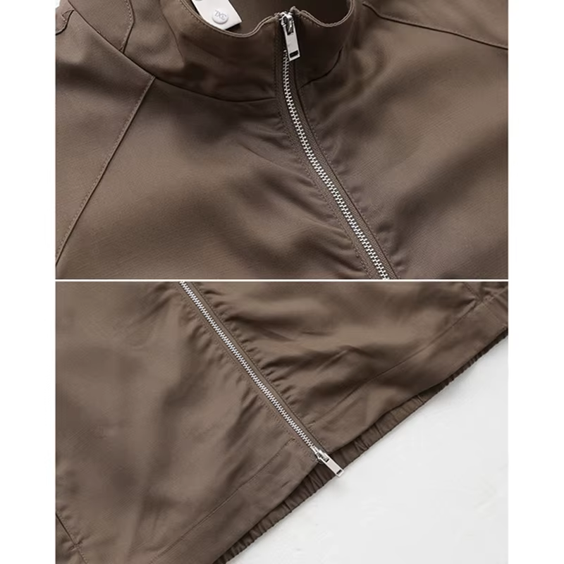 Gilet sans manches en Tencel durable pour homme - Haut léger respirant effet soie glacée avec col montant et fermeture éclair pour l'été