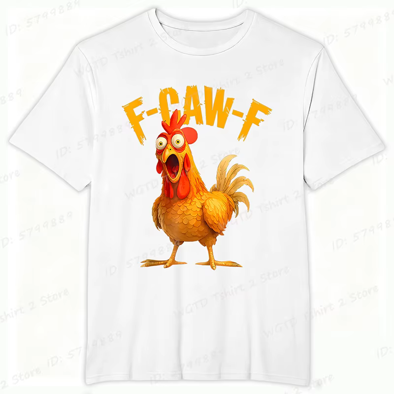 Drôle F Caw F poulet FCAWF poulet T-Shirt hommes drôle Humor T-Shirt col rond manches courtes t-shirts idée cadeau vêtements