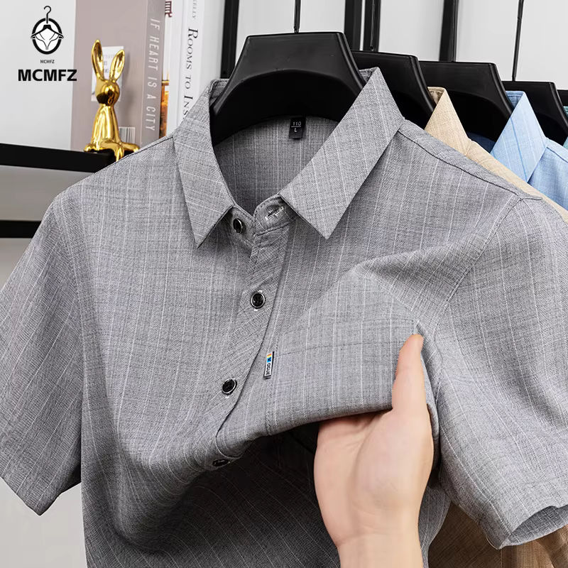 Chemise d'été à manches courtes pour hommes