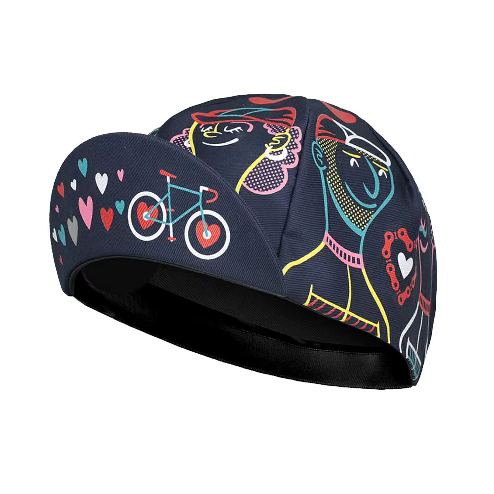 Casquettes de cyclisme pour hommes et femmes, série noire, séchage rapide, respirantes, absorbant la sueur, sports, chapeau de vélo, 11 styles, 2 styles