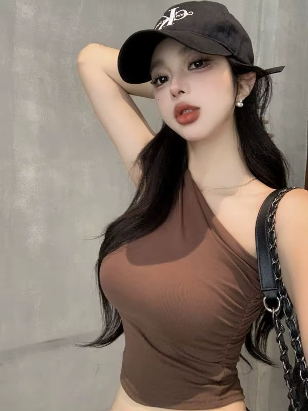 Haut court femme gymnastique femmes plaine basique doux ajustement noir Sport blanc Style ample Simple Y2k motif tenue Design Cool Gf