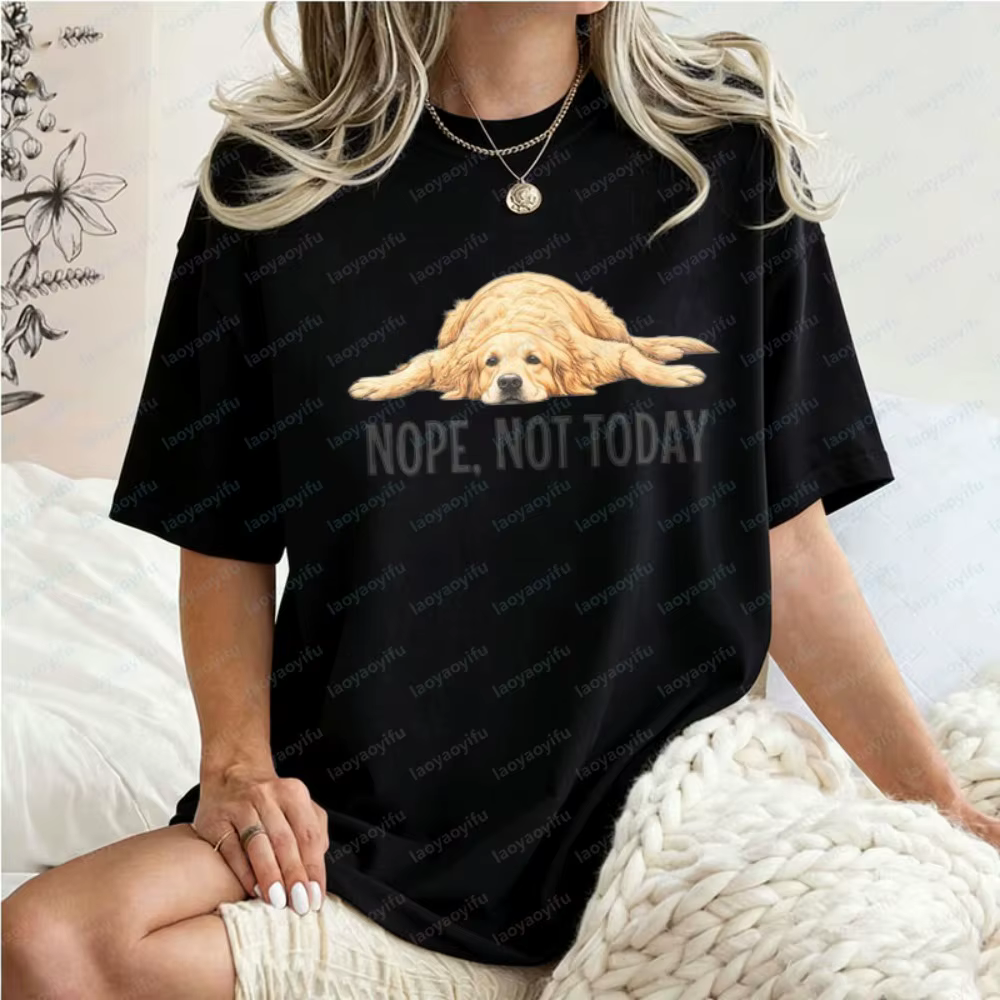 T-shirt Golden Retriever drôle « Non
