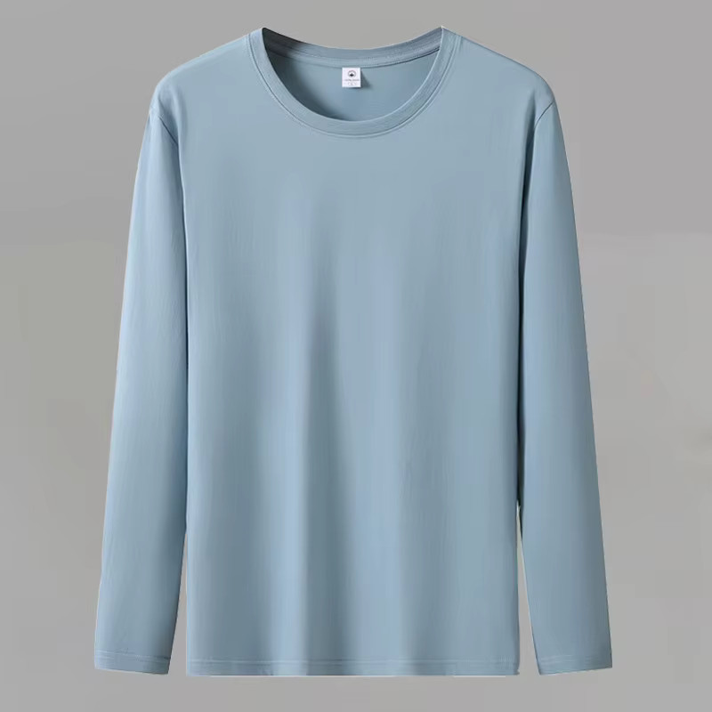 Livraison rapide T-Shirts hommes automne coton homme t-shirt femmes à manches longues