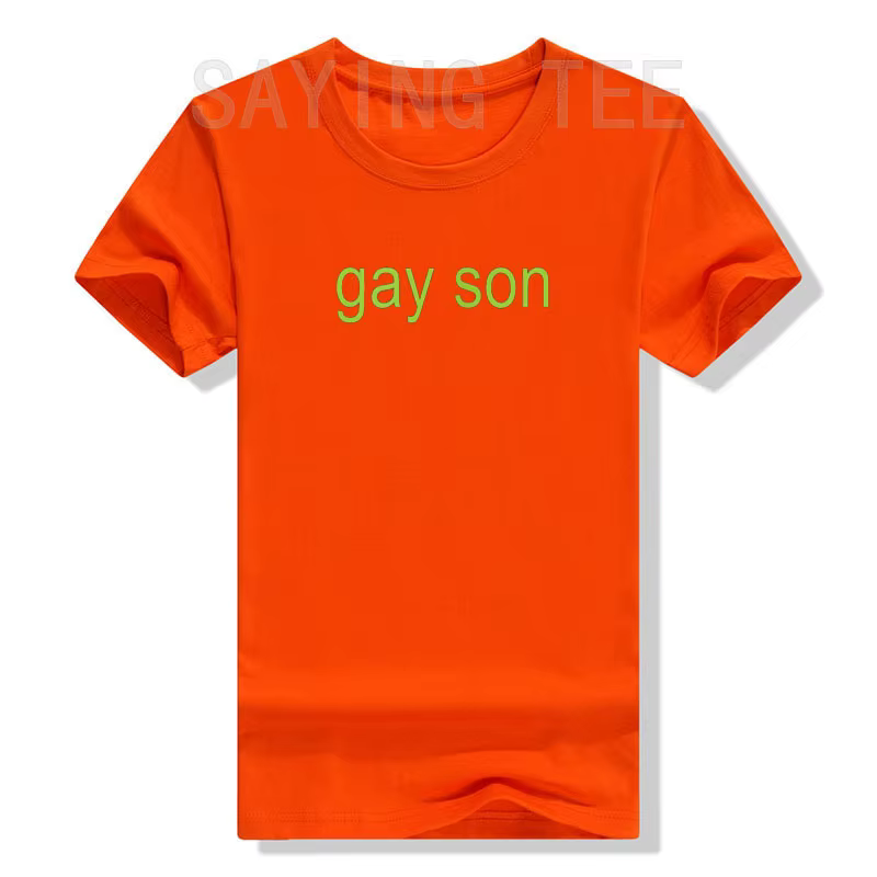 T-Shirt à Manches Courtes avec Lettres Humoristiques Imprimées