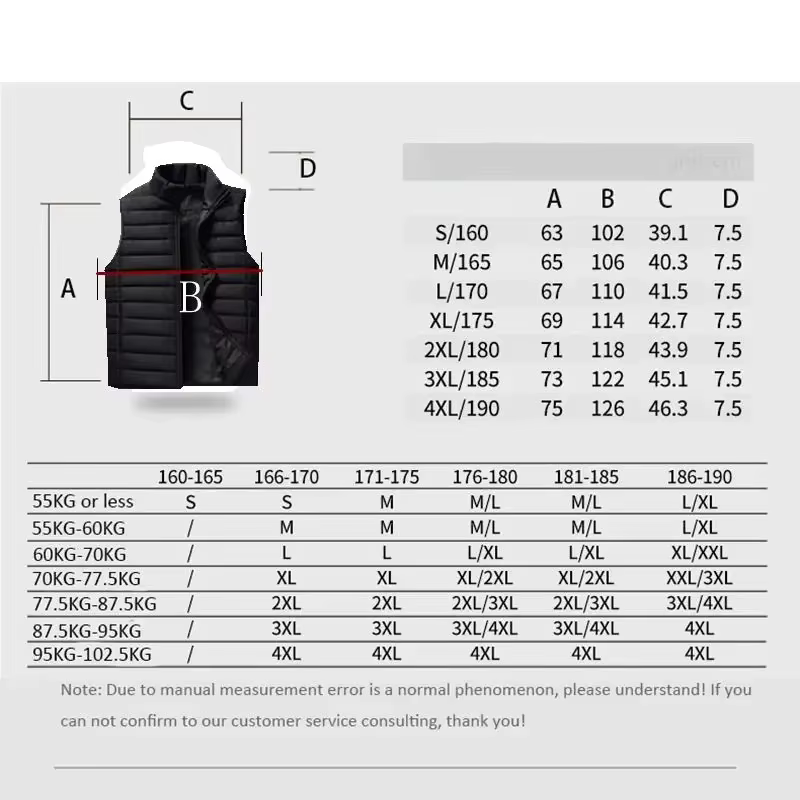 Gilets sans manches pour hommes