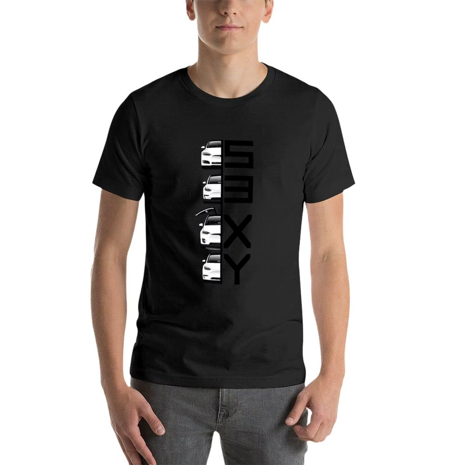 T-shirt manches courtes homme blanc, en coton, scopique, The S3XY Lineup