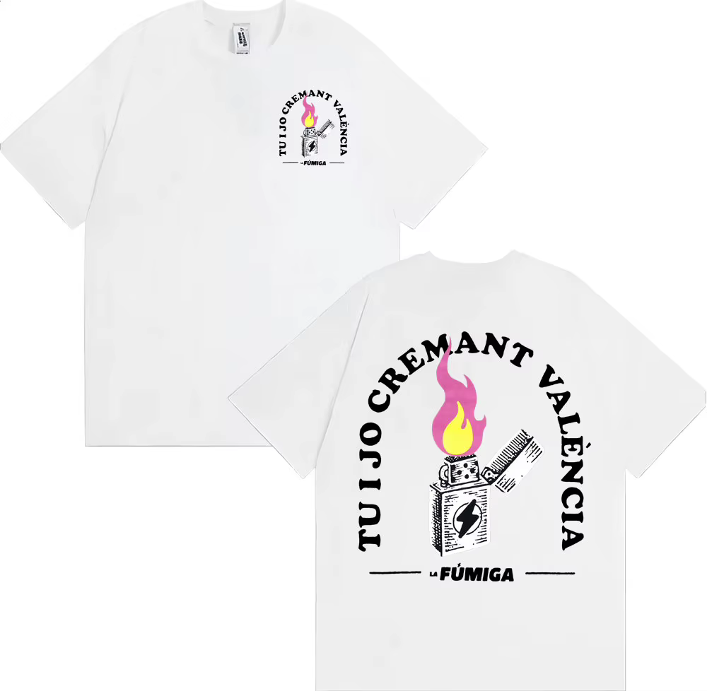 La Fumiga Tu I Jo crémant València Merch T-shirt vêtements pour hommes gothique haute rue
