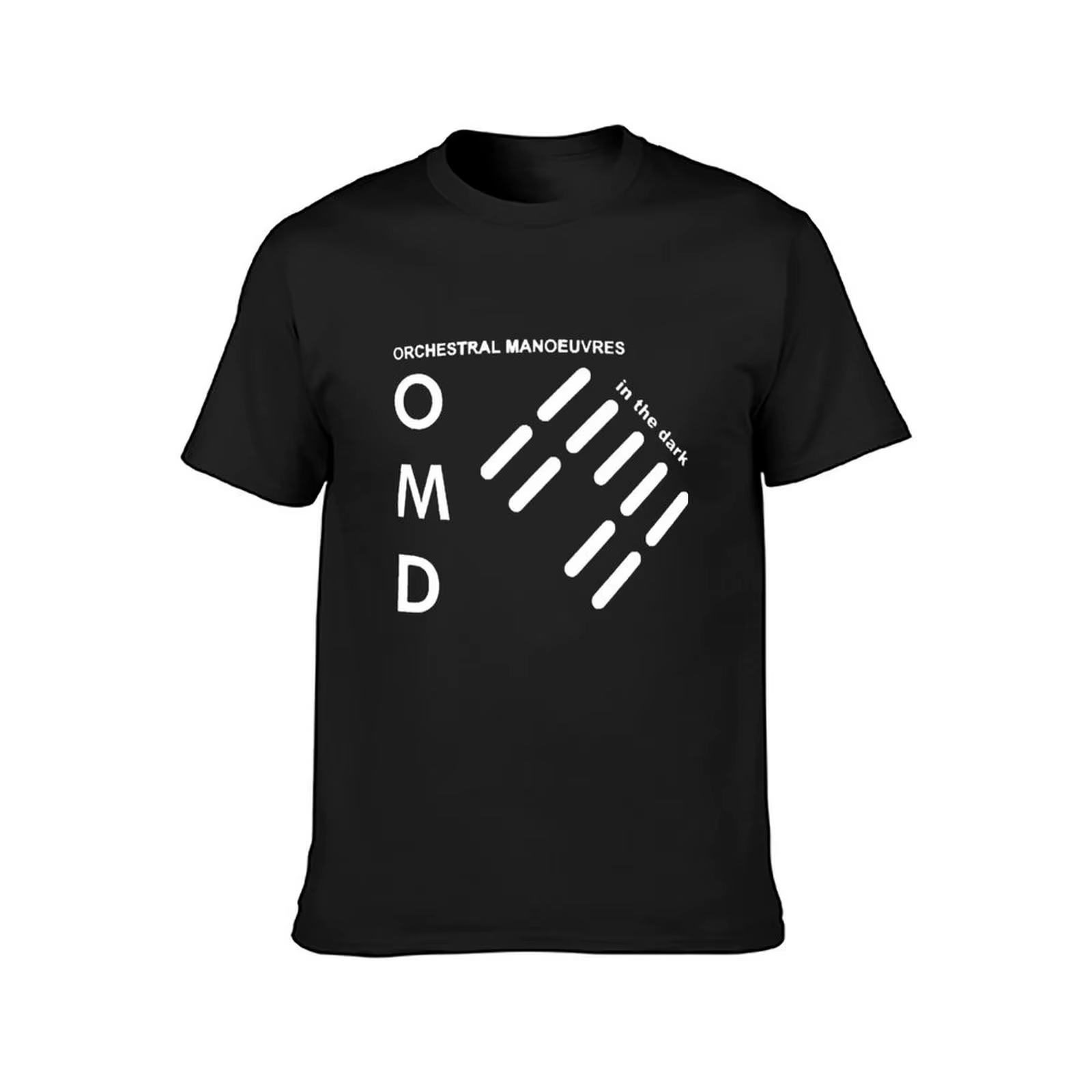 T-shirt OMD en coton uni pour hommes, vêtements d'été