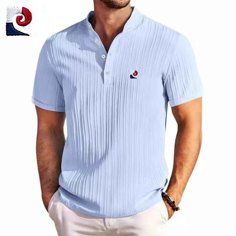 Nouveau polo à manches courtes pour homme de haute qualité
