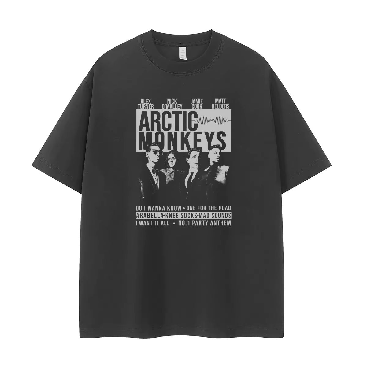 T-shirt à manches courtes Arctic Monkeys Vintage Portrait American Street Rock