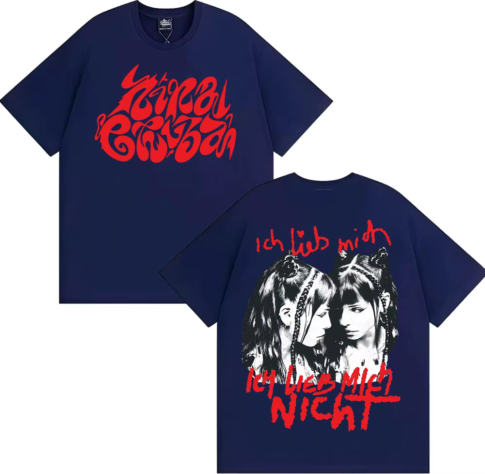 Ich Lieb Mich Nina Chuba 2025 Album Tour T-shirts hommes femmes vêtements Vintage mode