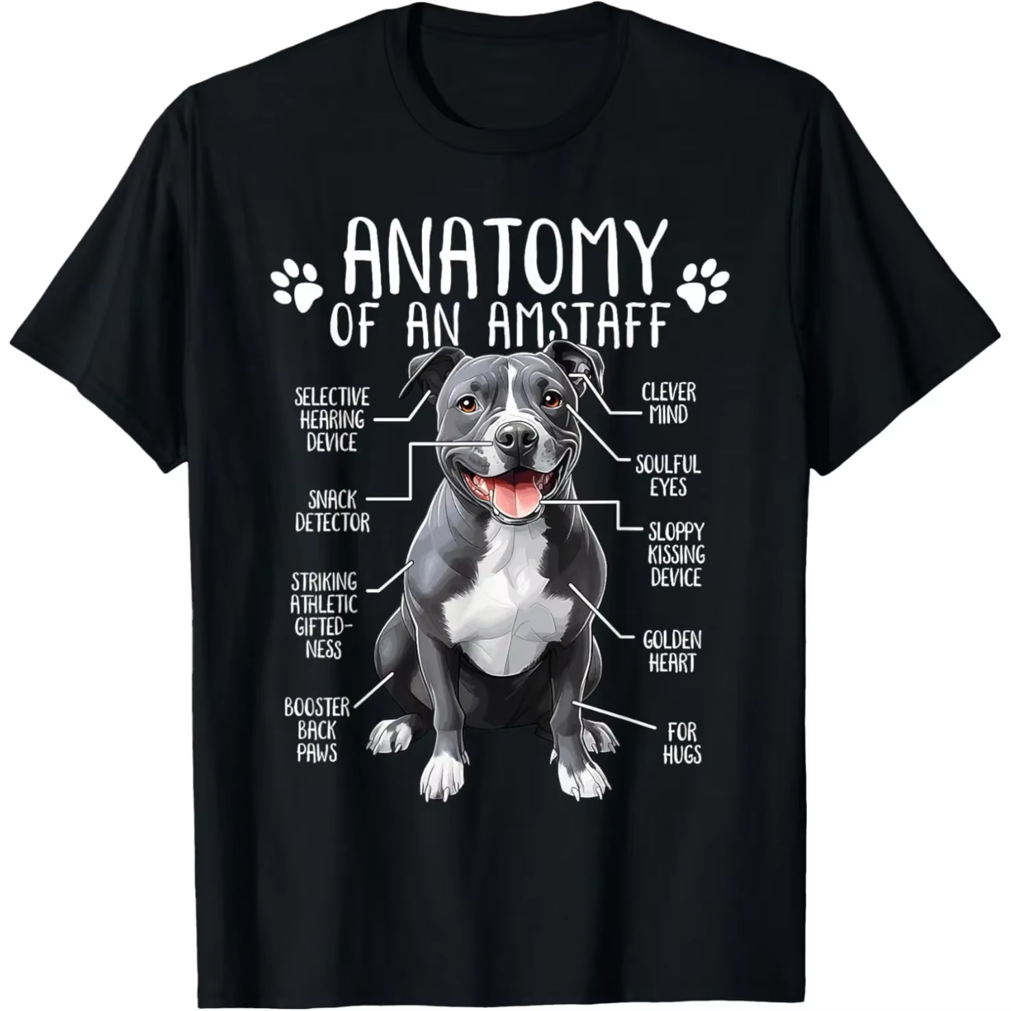 Drôle Staffordshire Bull Terrier amant mignon chien Photo t-shirts hommes coton Humor Streetwear à manches courtes unisexe vêtements amples