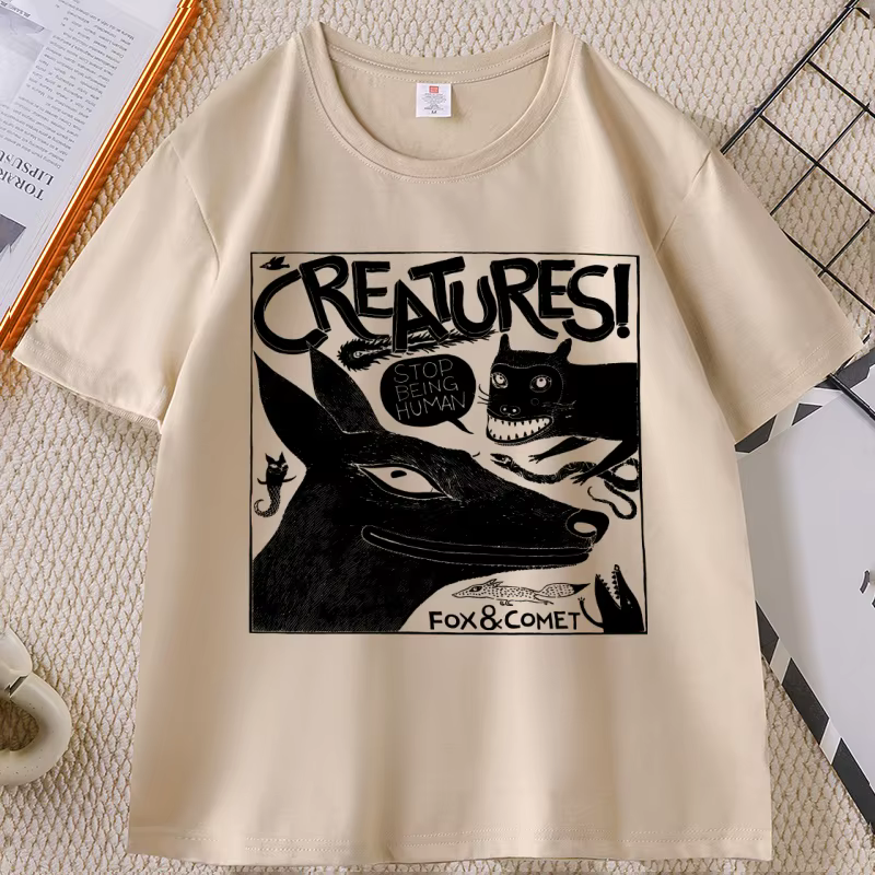 T-shirt imprimé d'animaux amusants pour hommes et femmes