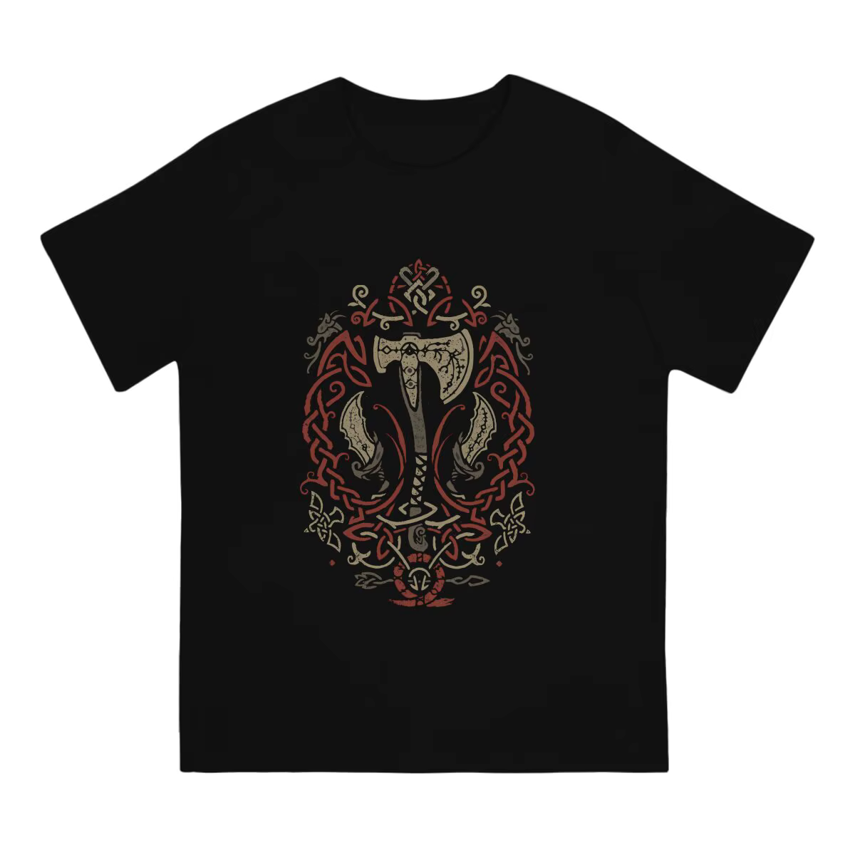 Ragnarok icône avec Kratos et Atreus t-shirt décontracté dieu de la guerre