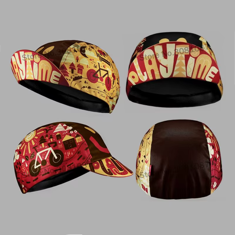 Chapeau de cyclisme drôle casquette de vélo de route été respirant coloré couvre-chef de vélo hommes et femmes Gorra Ciclismo
