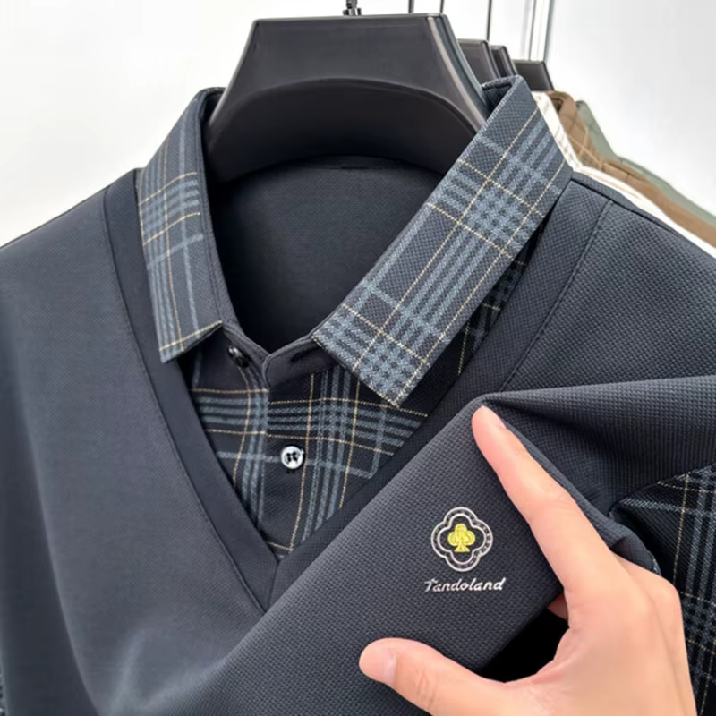 Polo à manches longues pour hommes