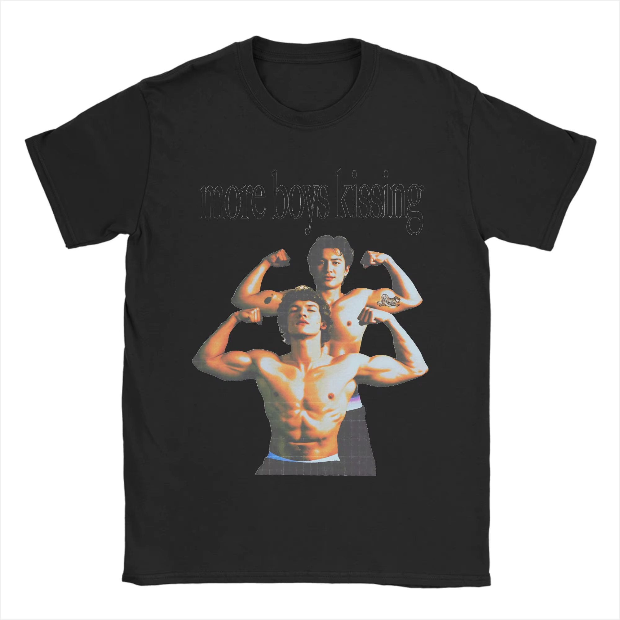 T-shirt More Boy Kissing Hip Hop Heated Rivalry Beach Tee Shirt Vêtements imprimés basiques Idée cadeau