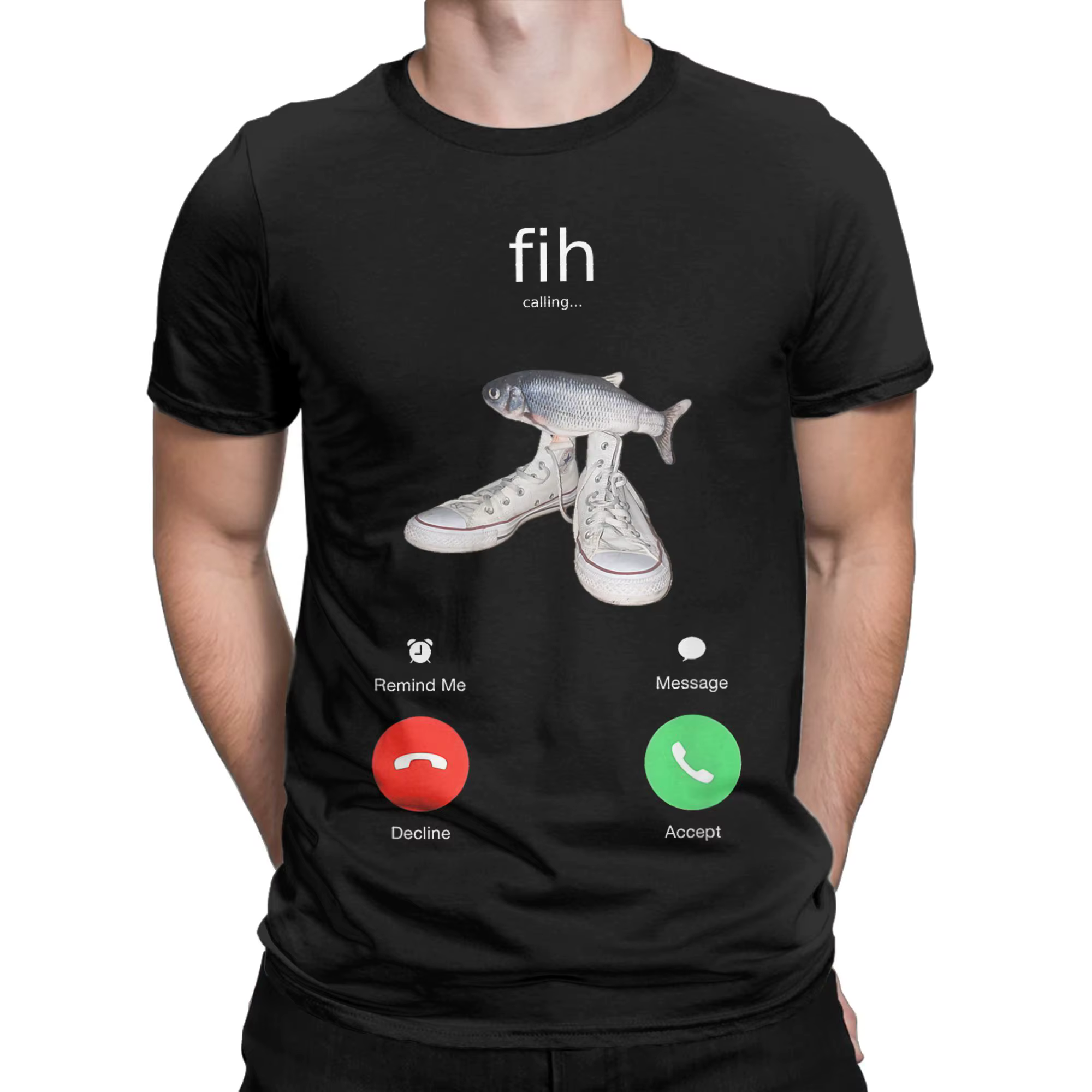 T-shirt à col rond en coton pur pour homme