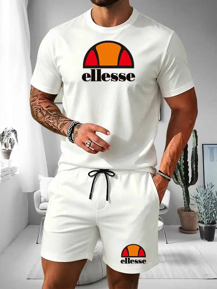 Ensemble d'été 2026 pour homme : T-shirt à manches courtes et short de sport décontracté pour l'extérieur