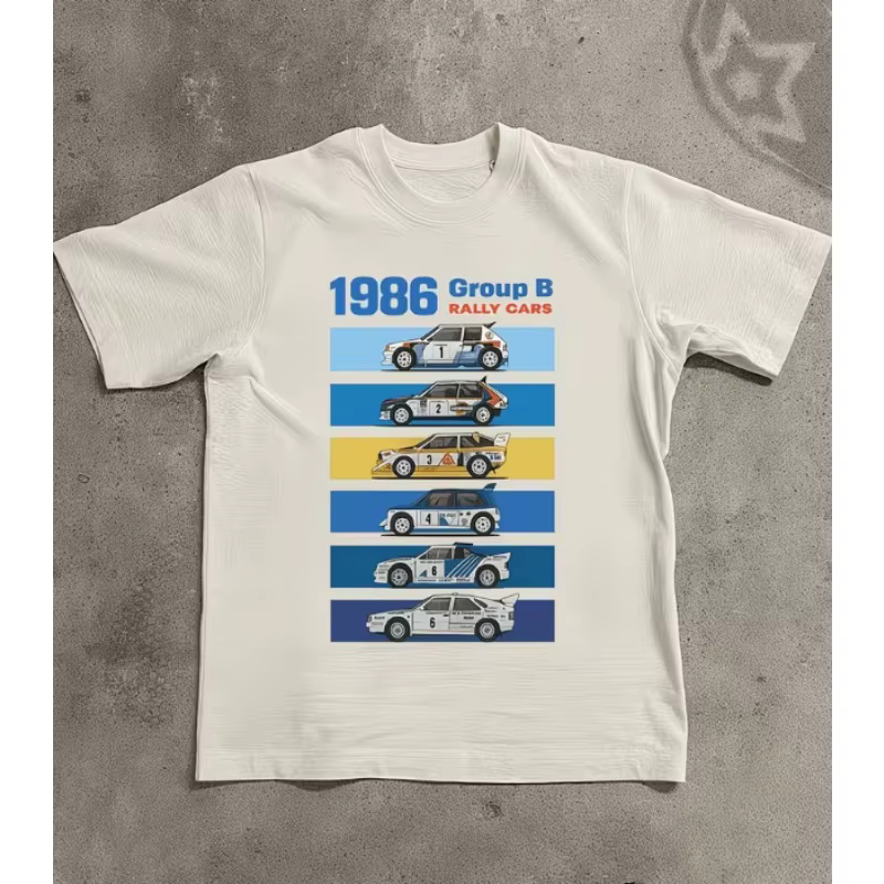 T-shirt pour homme 1986 Rallye Groupe B