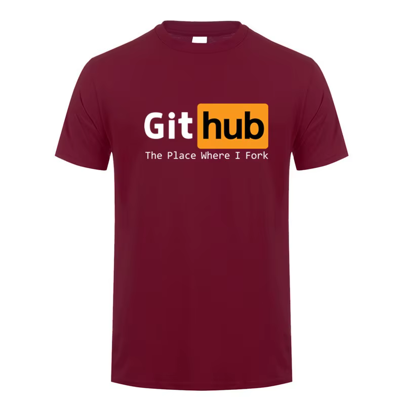Github t-shirt été hommes drôle