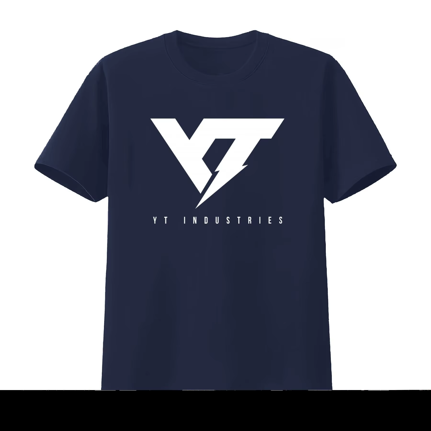 T-shirt imprimé logo Yt Industries pour homme et femme, style streetwear tendance, respirant, collection été 2026
